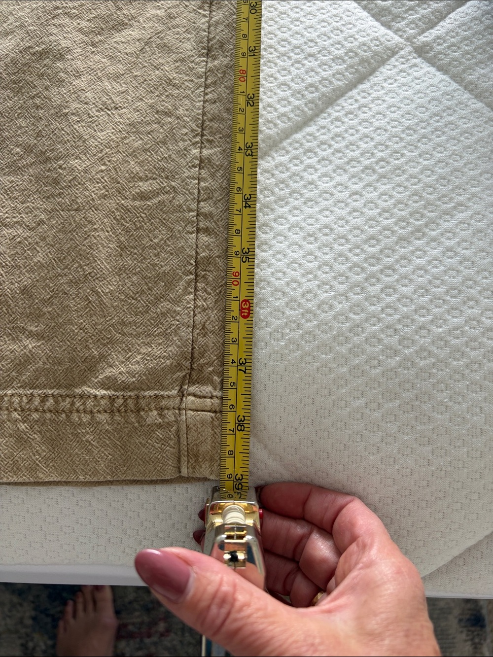Free People Wide Leg Drawstring Pants in Khaki - Picture 7 of 8